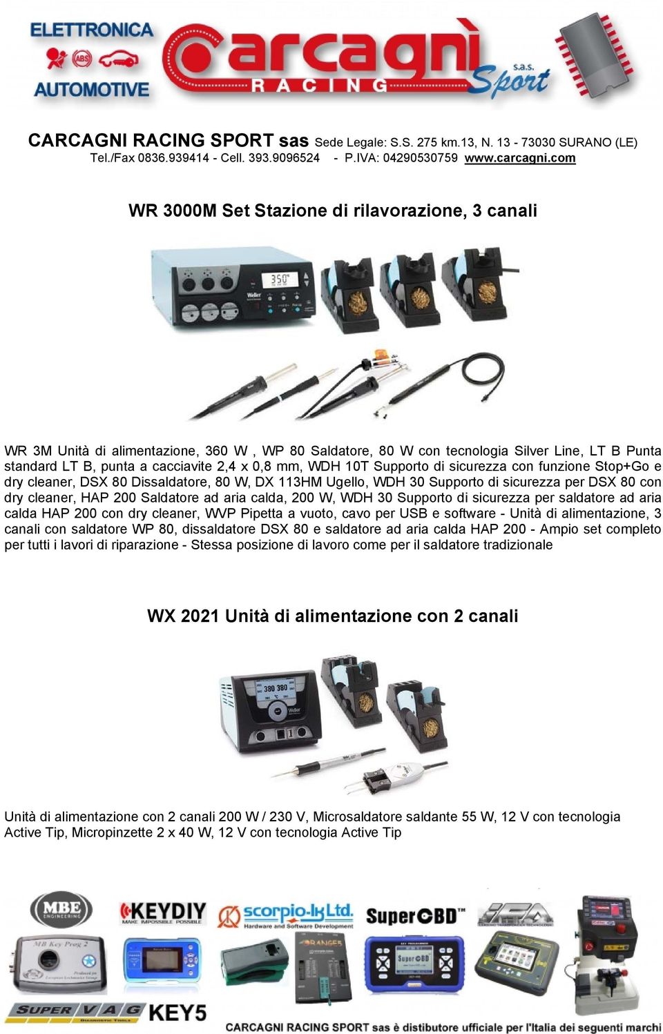 W, WDH 30 Supporto di sicurezza per saldatore ad aria calda HAP 200 con dry cleaner, WVP Pipetta a vuoto, cavo per USB e software - Unità di alimentazione, 3 canali con saldatore WP 80, dissaldatore