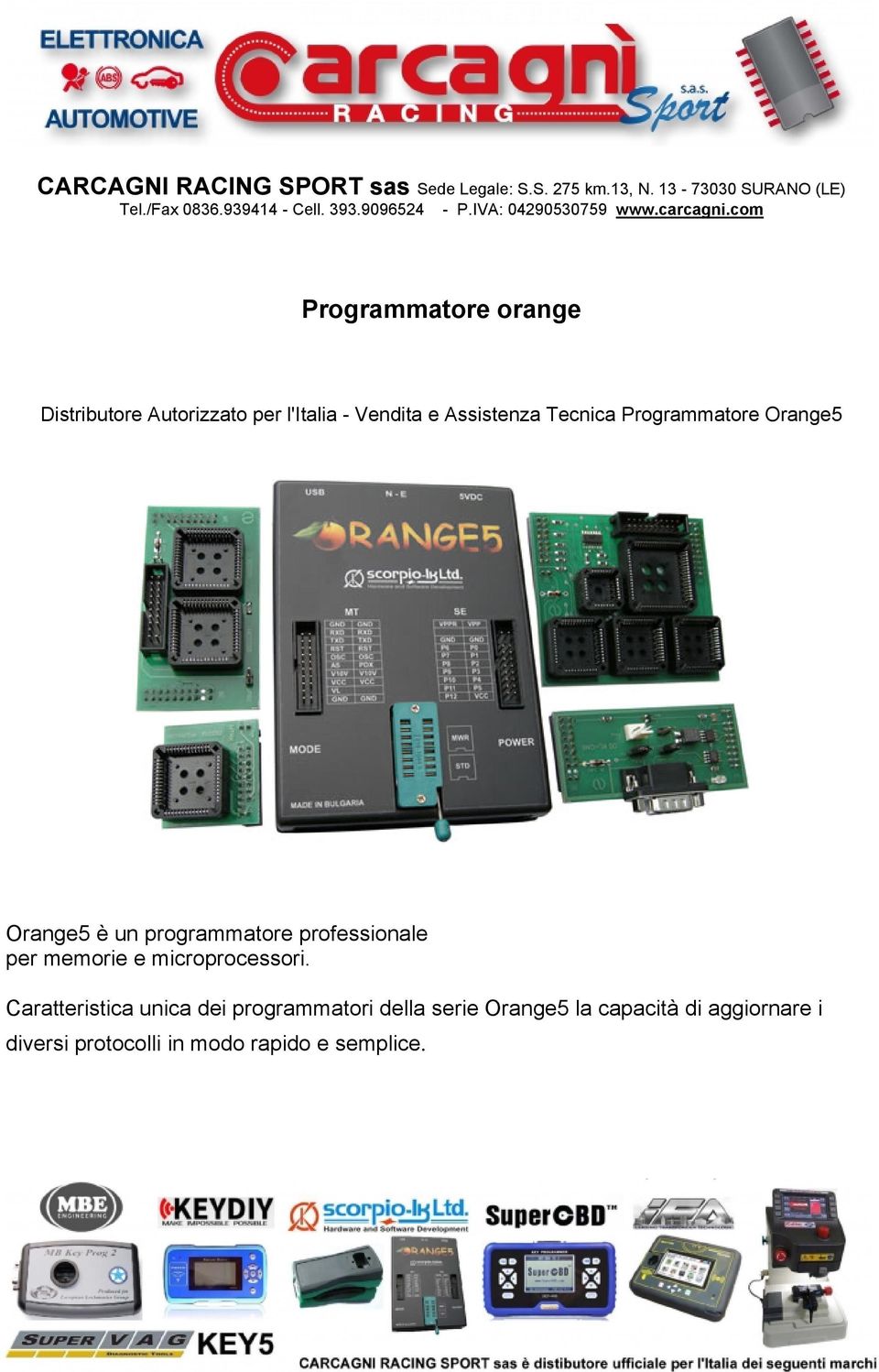 professionale per memorie e microprocessori.