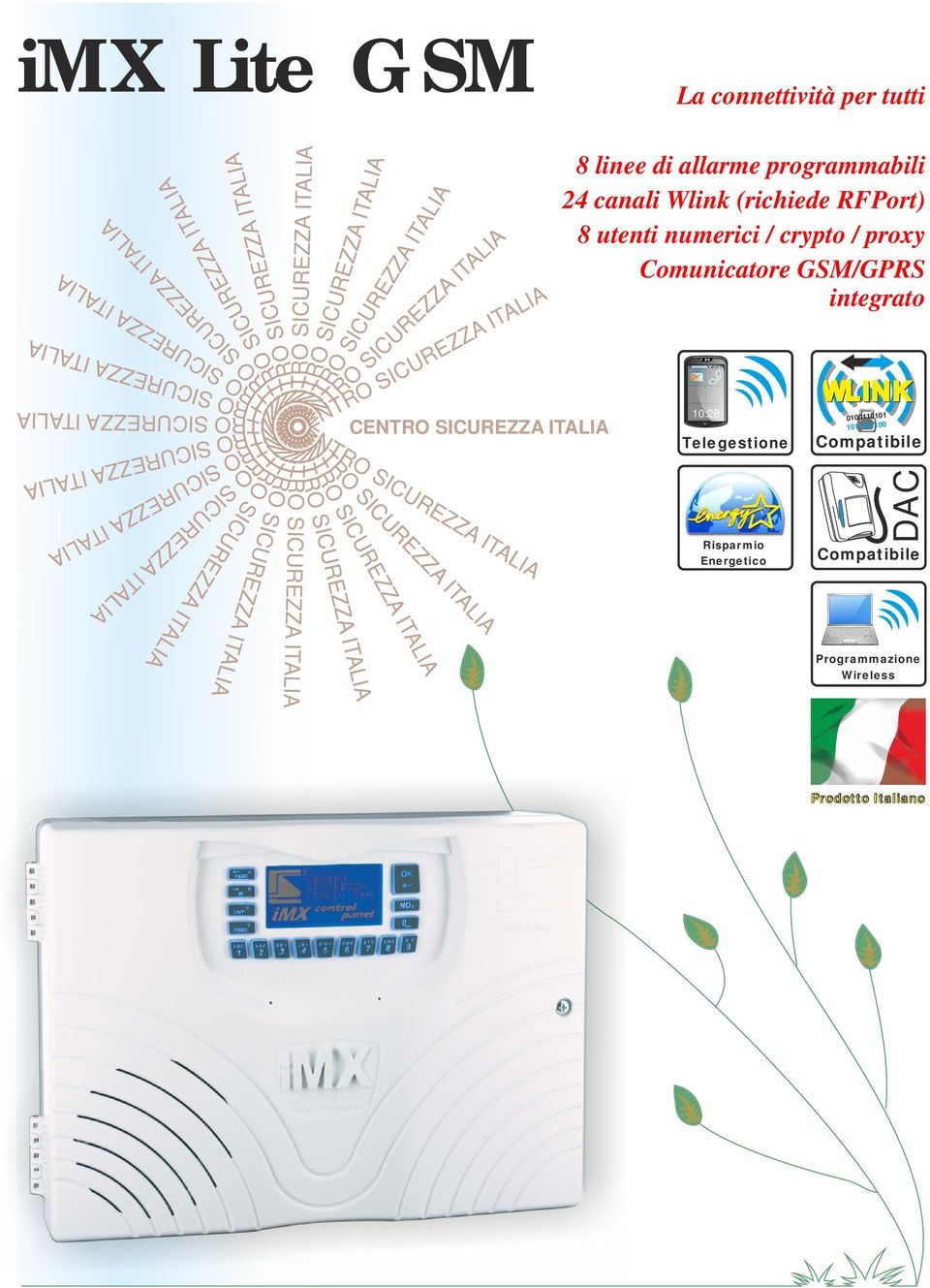 Comunicatore GSM/GPRS integrato 10:28 Telegestione Risparmio Energetico WLINK