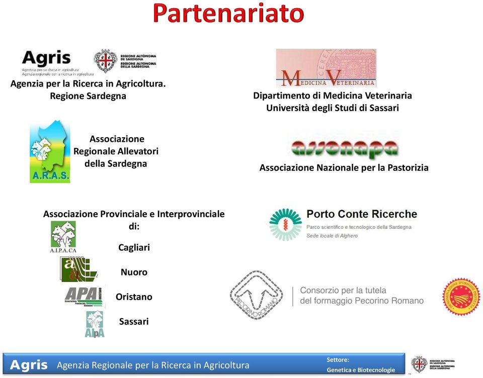 Studi di Sassari Associazione Regionale Allevatori della Sardegna