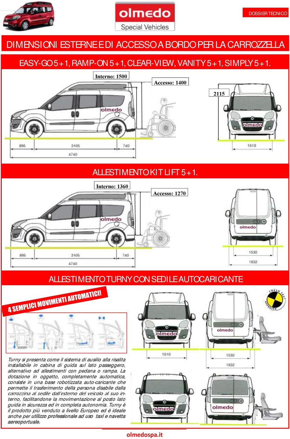 allestimenti con pedana o rampa.