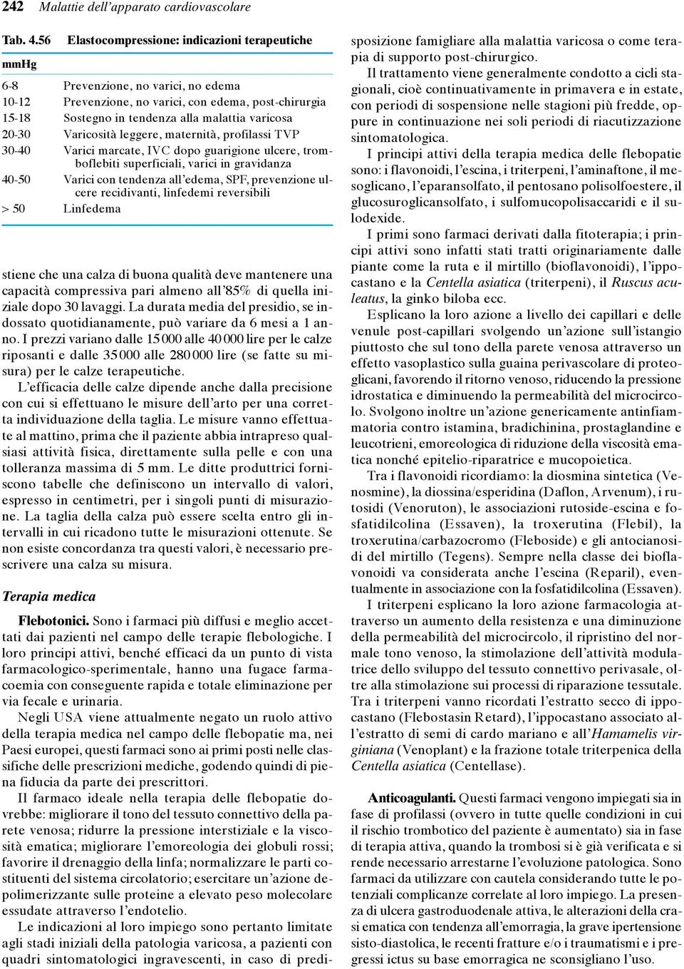 I prezzi variano dalle 15000 alle 40000 lire per le calze riposanti e dalle 35000 alle 280000 lire (se fatte su misura) per le calze terapeutiche.