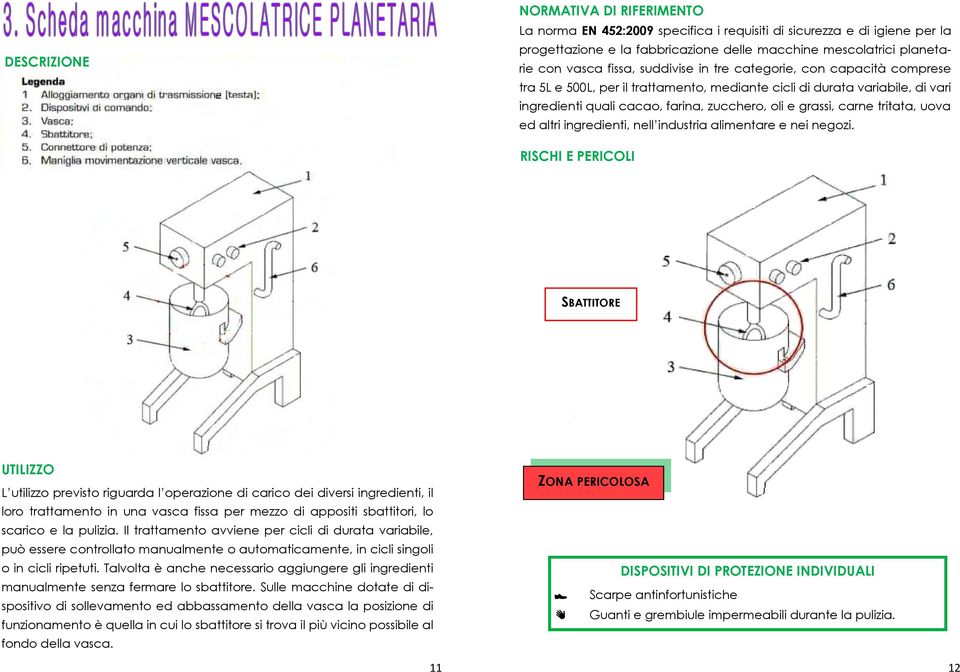 tritata, uova ed altri ingredienti, nell industria alimentare e nei negozi.