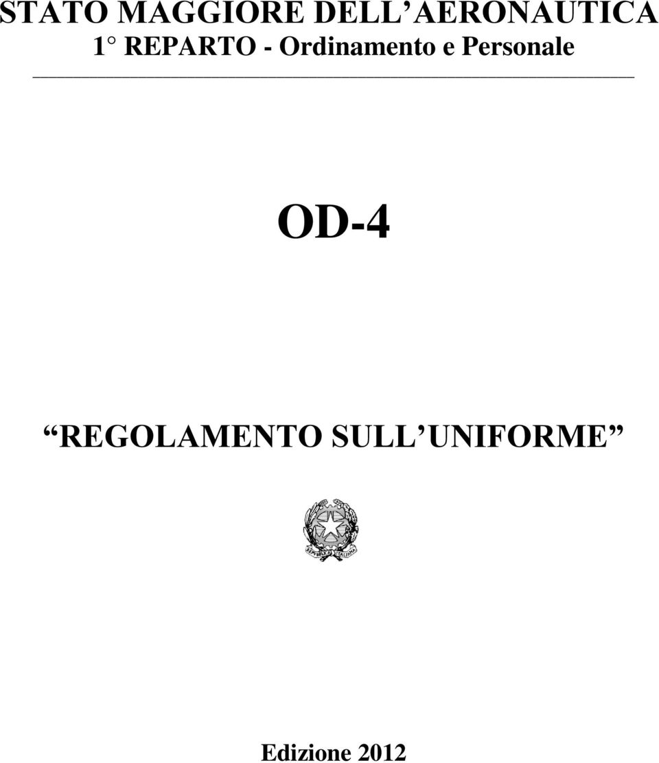 Ordinamento e Personale