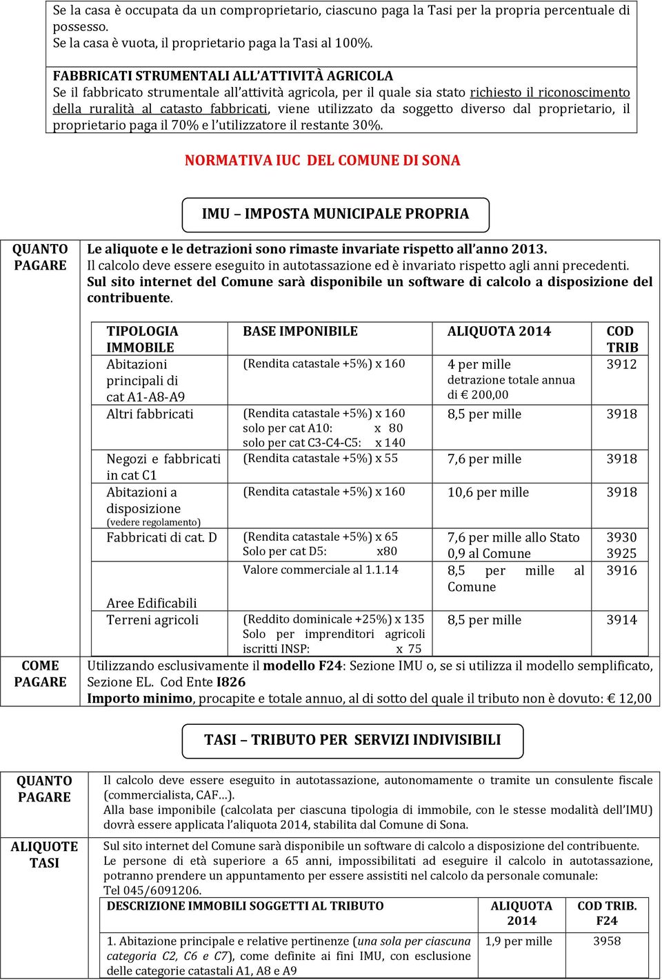 utilizzato da soggetto diverso dal proprietario, il proprietario paga il 70% e l utilizzatore il restante 30%.