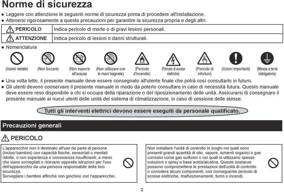 Indica pericolo di lesioni o danni strutturali.