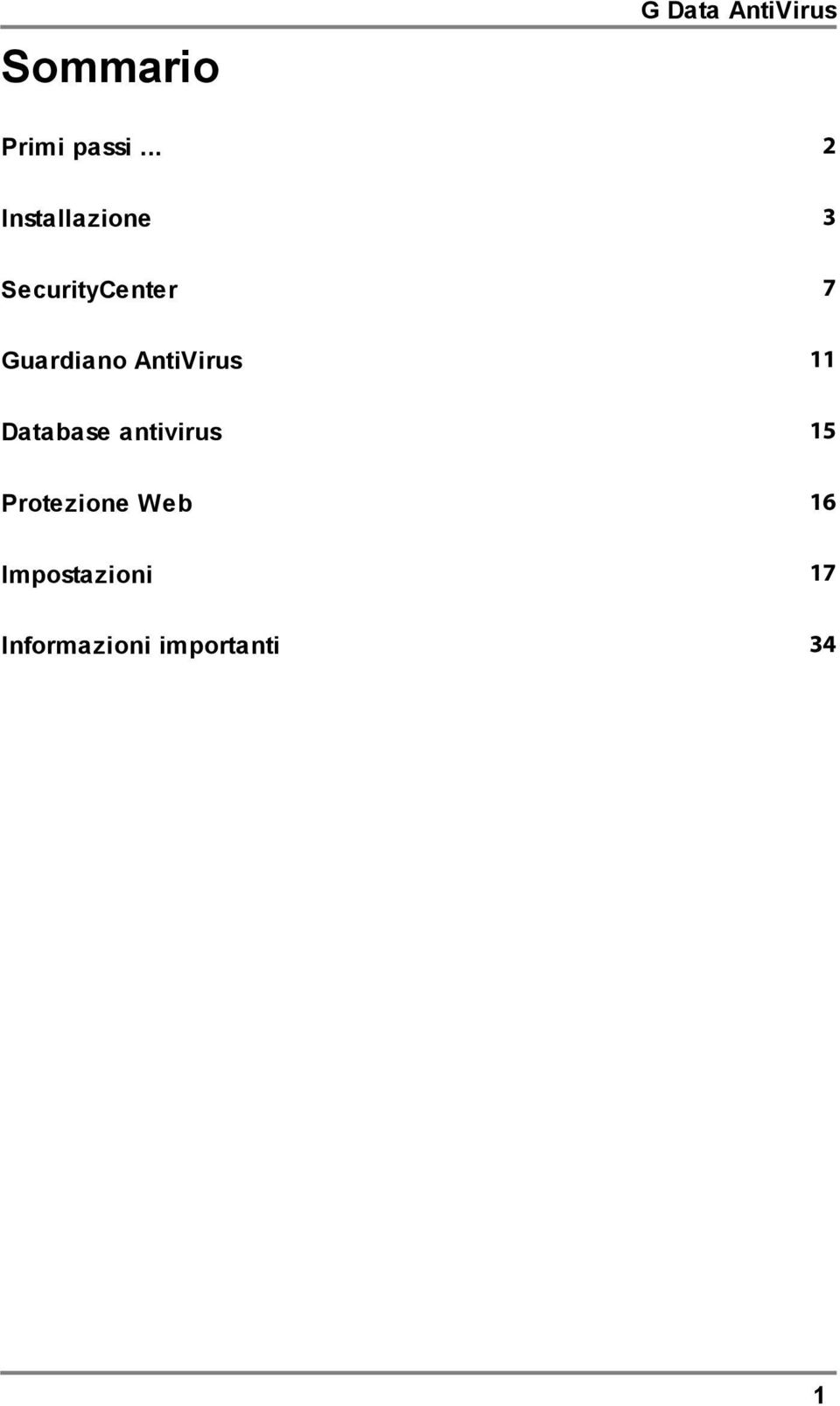 Guardiano AntiVirus 11 Database antivirus