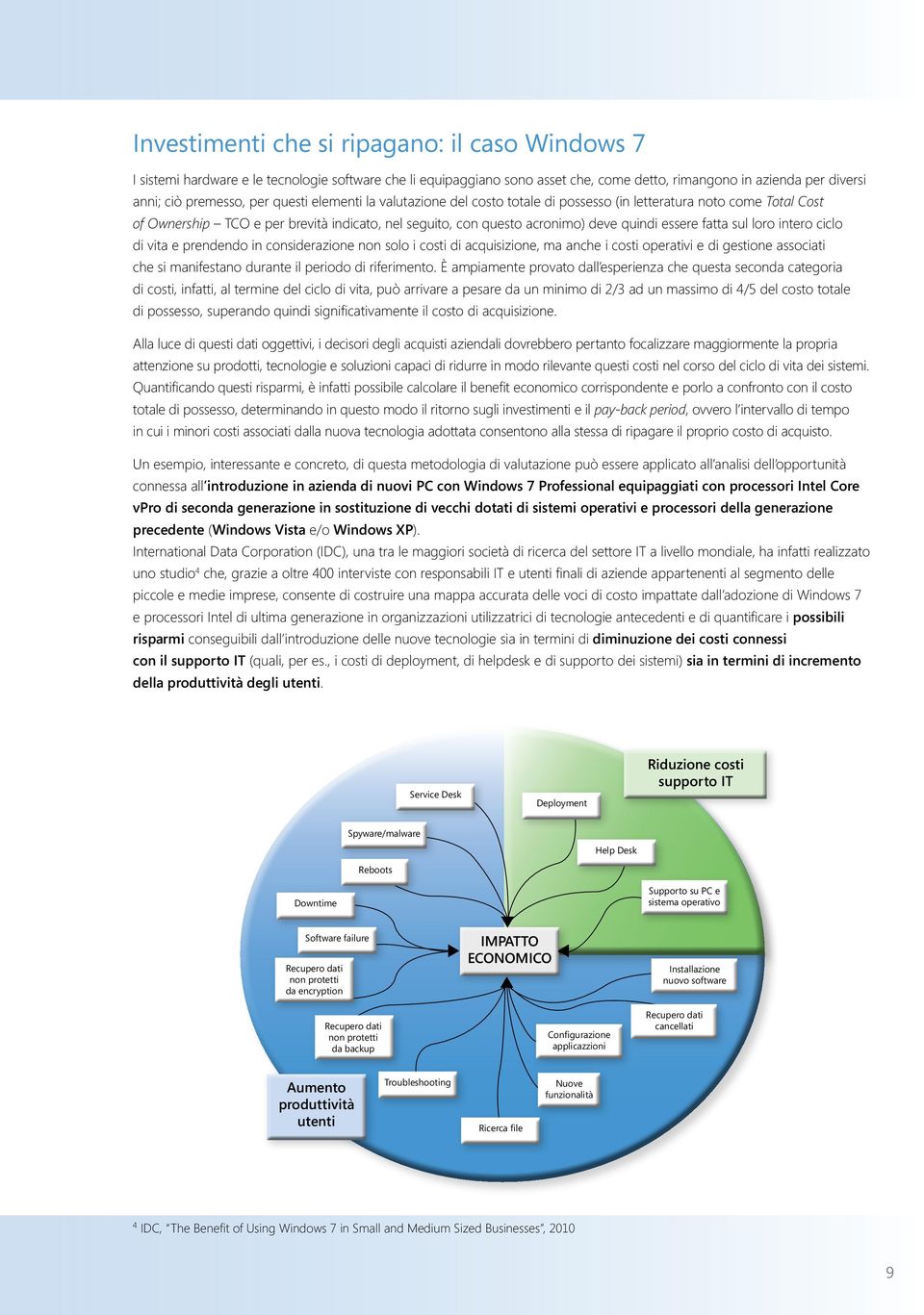 sul loro intero ciclo di vita e prendendo in considerazione non solo i costi di acquisizione, ma anche i costi operativi e di gestione associati che si manifestano durante il periodo di riferimento.