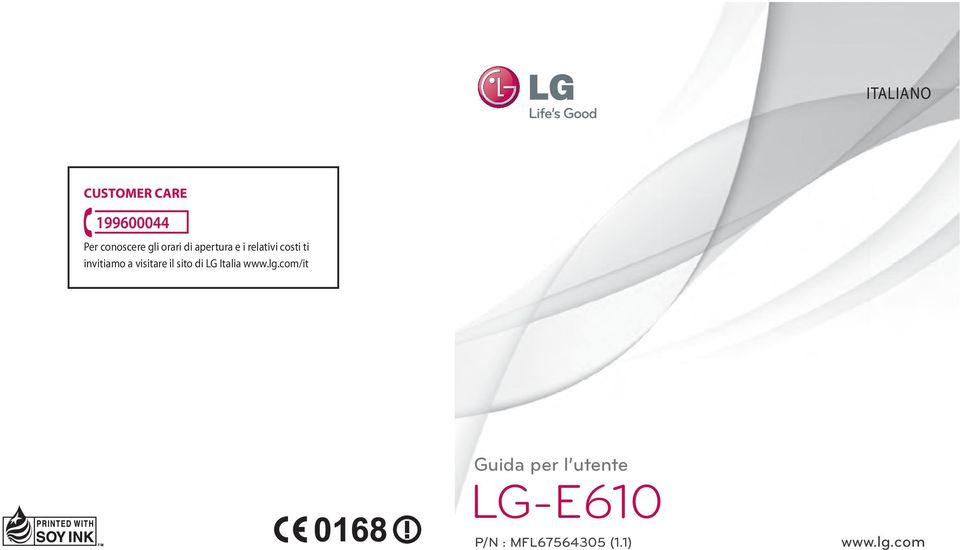 visitare il sito di LG Italia www.lg.