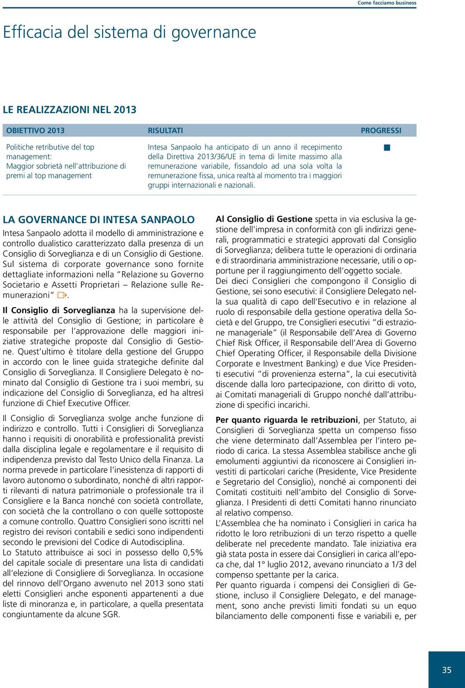 fissa, unica realtà al momento tra i maggiori gruppi internazionali e nazionali.