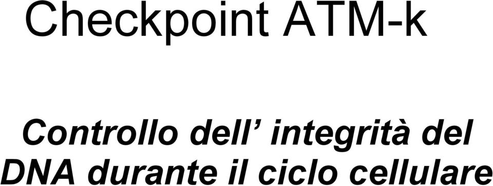 integrità del DNA