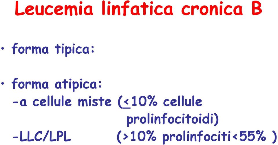 miste (<10% cellule