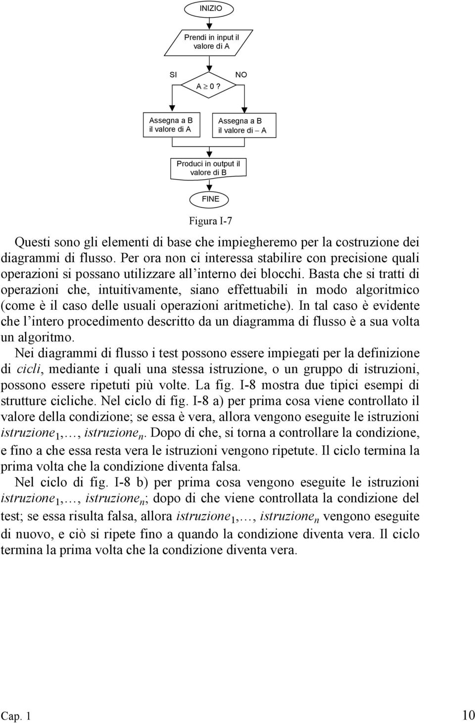 Per ora non ci interessa stabilire con precisione quali operazioni si possano utilizzare all interno dei blocchi.