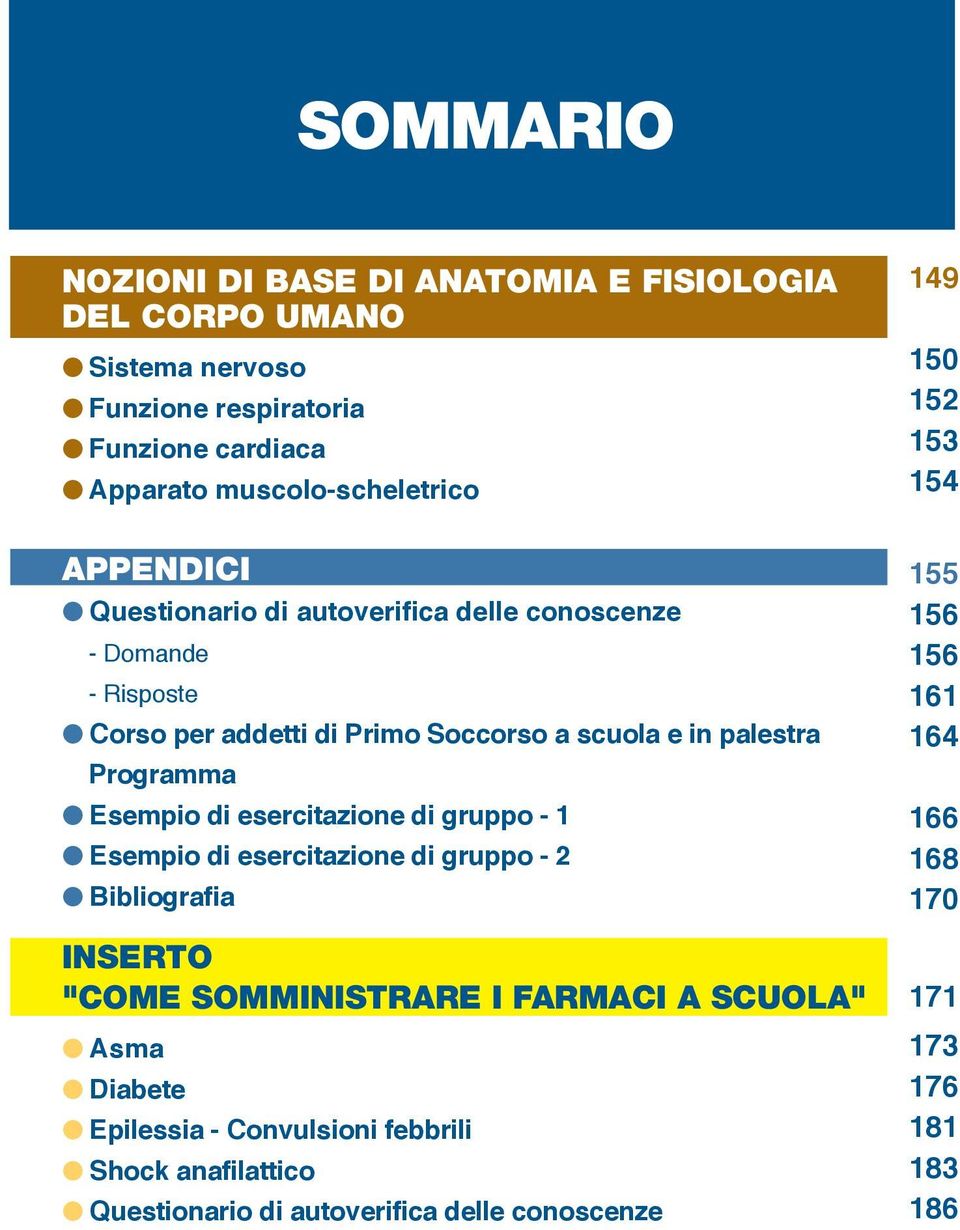 di esercitazione di gruppo - 1 Esempio di esercitazione di gruppo - 2 Bibliografia INSERTO "COME SOMMINISTRARE I FARMACI A SCUOLA" Asma Diabete Epilessia -