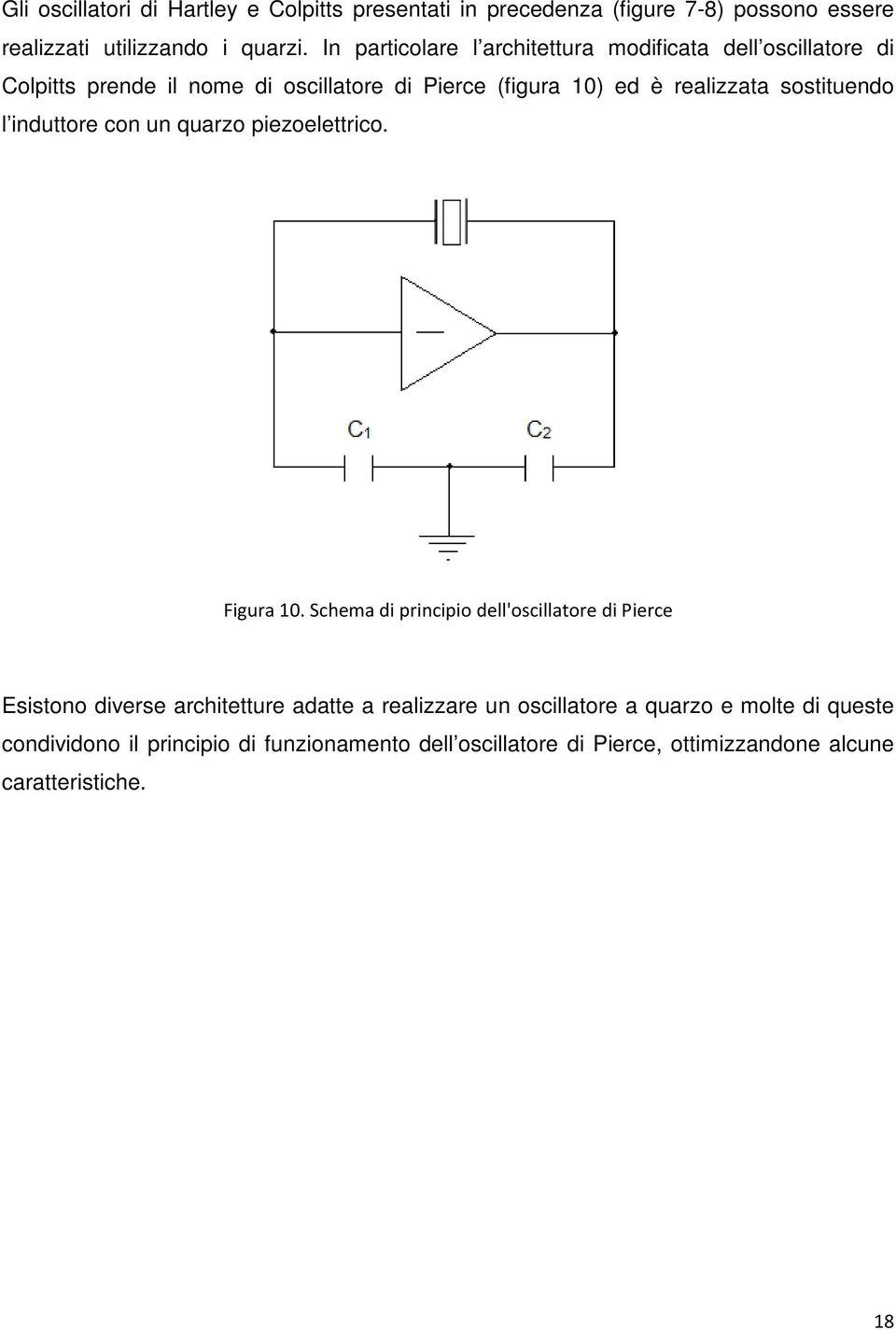 sostituendo l induttore con un quarzo piezoelettrico. Figura 10.