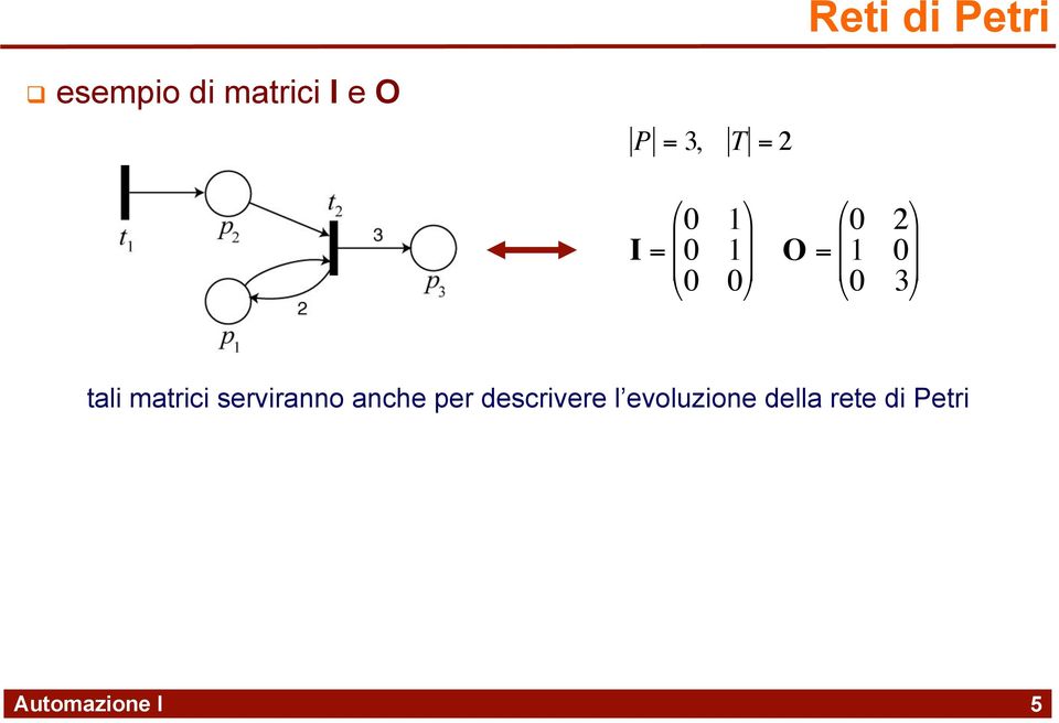 matrici serviranno anche per