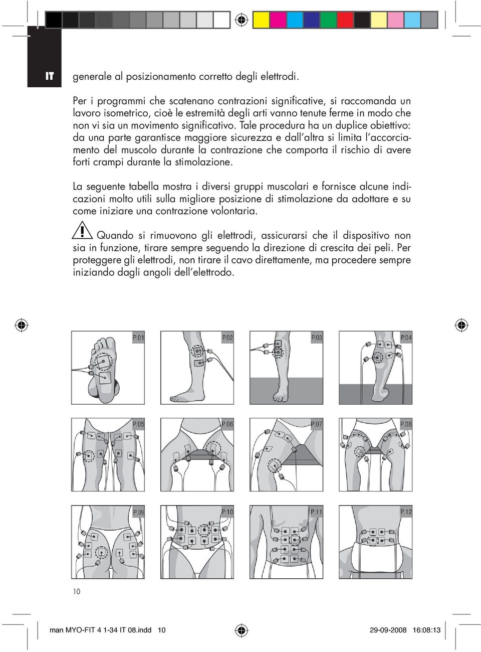 Tale procedura ha un duplice obiettivo: da una parte garantisce maggiore sicurezza e dall altra si limita l accorciamento del muscolo durante la contrazione che comporta il rischio di avere forti