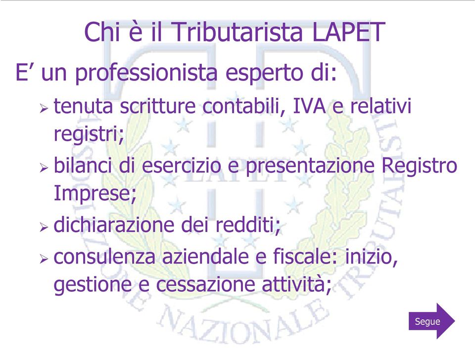 presentazione Registro Imprese; dichiarazione dei redditi;