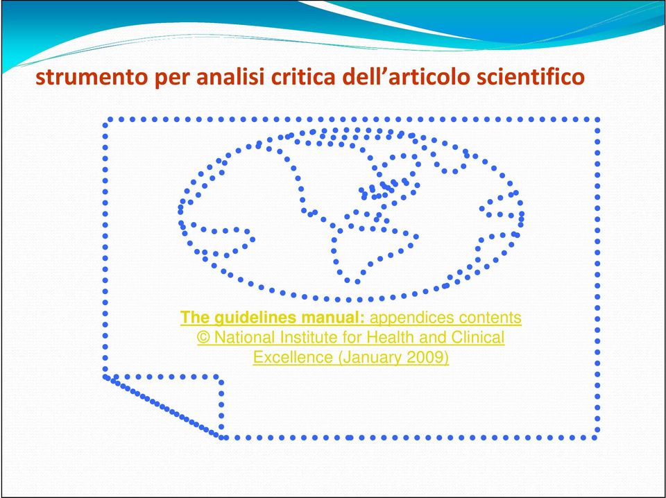 manual: appendices contents National