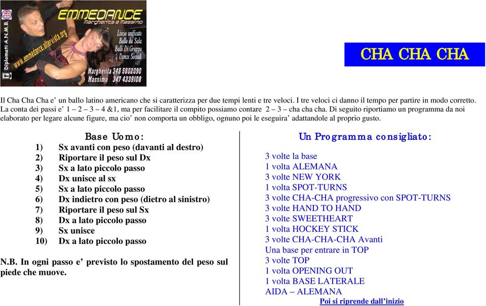 Di seguito riportiamo un programma da noi elaborato per legare alcune figure, ma cio non comporta un obbligo, ognuno poi le eseguira adattandole al proprio gusto.