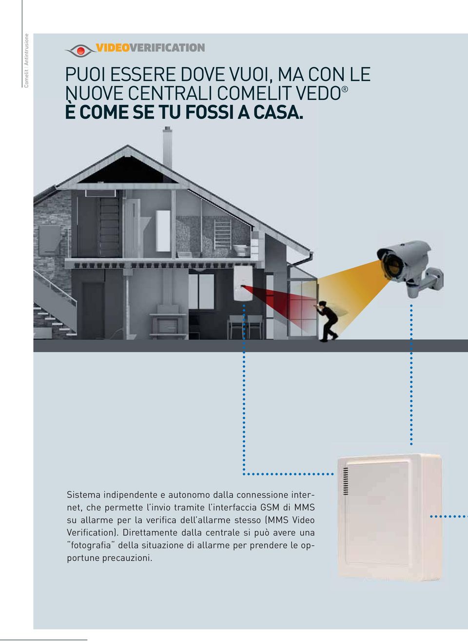 Sistema indipendente e autonomo dalla connessione internet, che permette l invio tramite l interfaccia GSM di