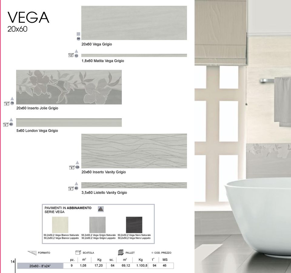 50,2x50,2 Vega Bianco Lappato 50,2x50,2 Vega Grigio Naturale 50,2x50,2 Vega Grigio Lappato 50,2x50,2 Vega Nero Naturale 50,2x50,2