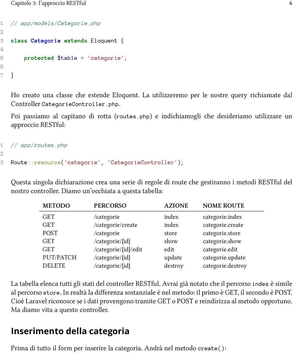 php) e indichiamogli che desideriamo utilizzare un approccio RESTful: 1 // app/routes.