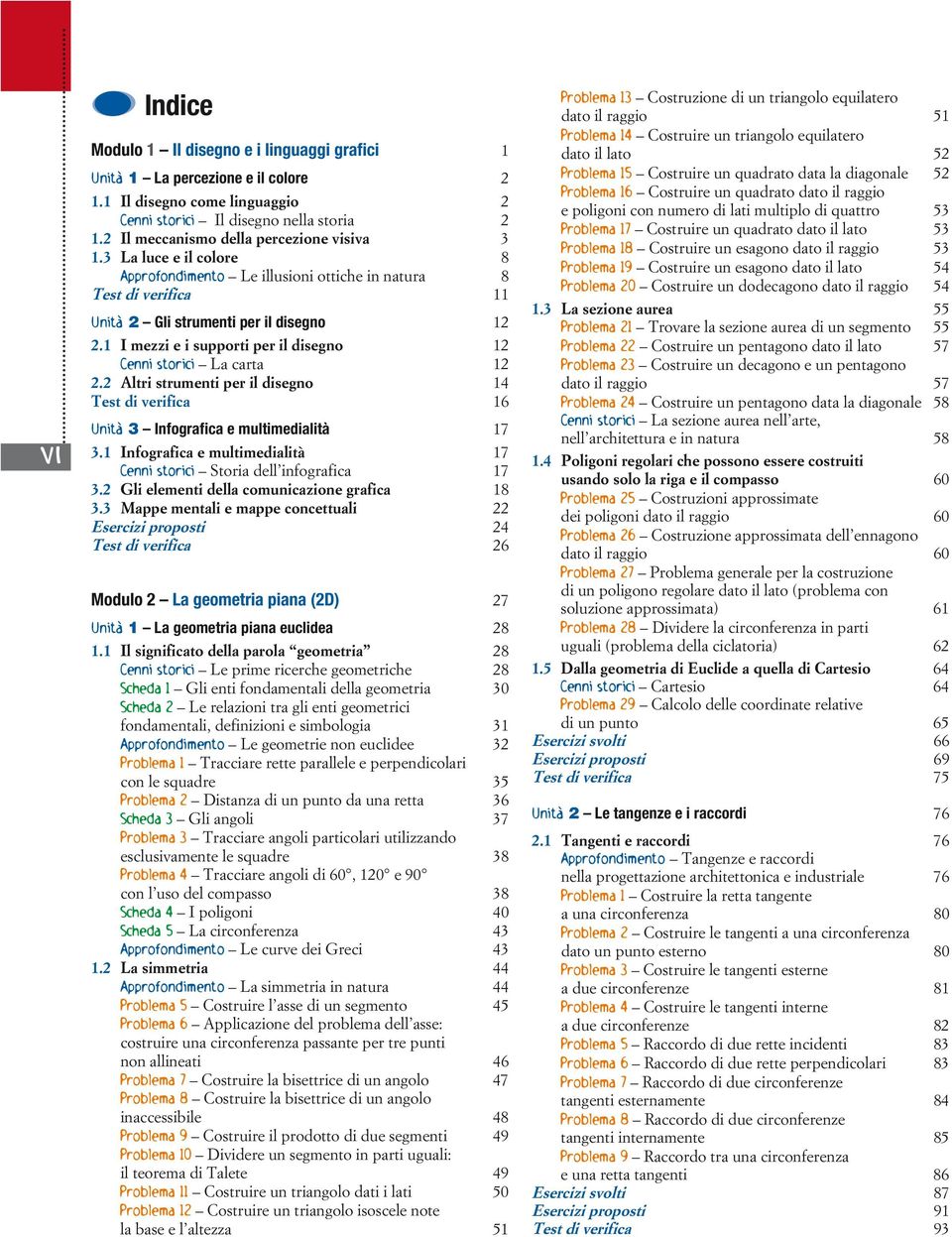 1 I mezzi e i supporti per il disegno 12 Cenni storici La carta 12 2.2 Altri strumenti per il disegno 14 Test di verifica 16 Unità 3 Infografica e multimedialità 17 3.