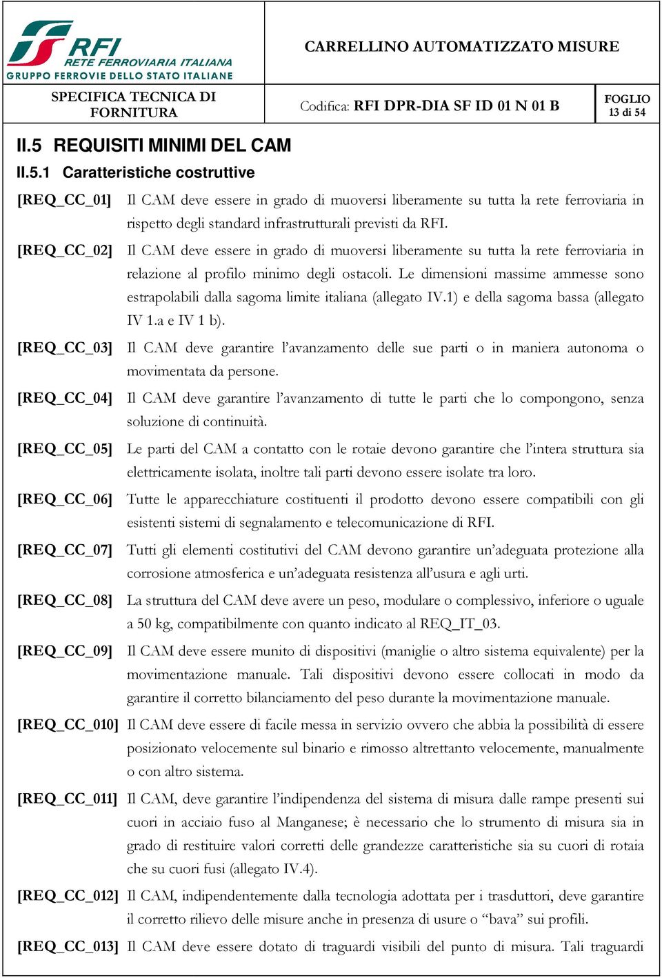 Le dimensioni massime ammesse sono estrapolabili dalla sagoma limite italiana (allegato IV.1) e della sagoma bassa (allegato IV 1.a e IV 1 b).