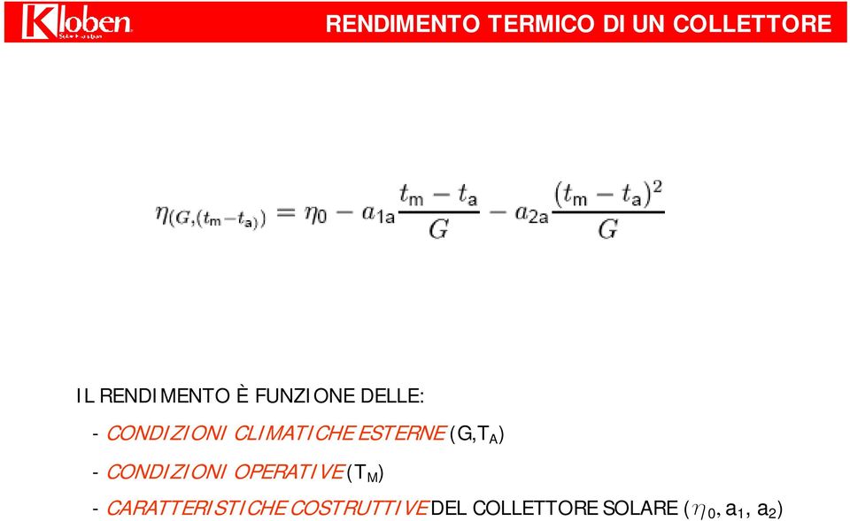 (G,T A ) - CONDIZIONI OPERATIVE (T M ) -