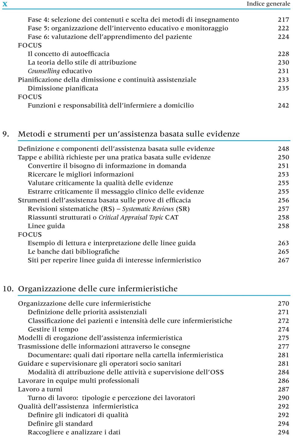 pianificata 235 Funzioni e responsabilità dell infermiere a domicilio 242 9.