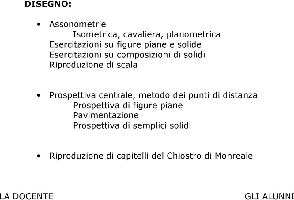 centrale, metodo dei punti di distanza Prospettiva di figure piane Pavimentazione