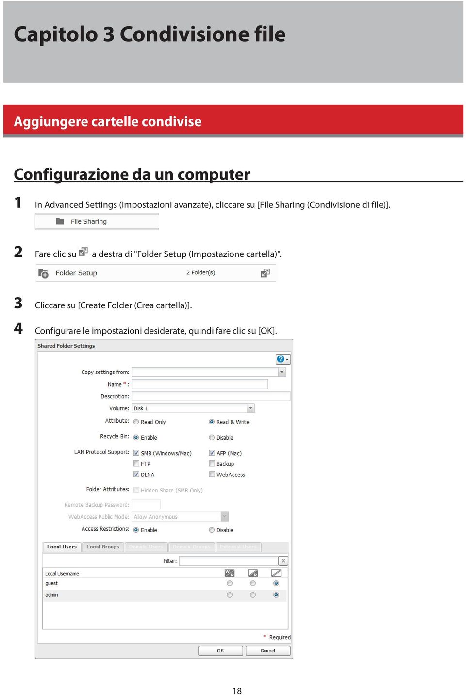 file)]. 2 Fare clic su a destra di "Folder Setup (Impostazione cartella)".