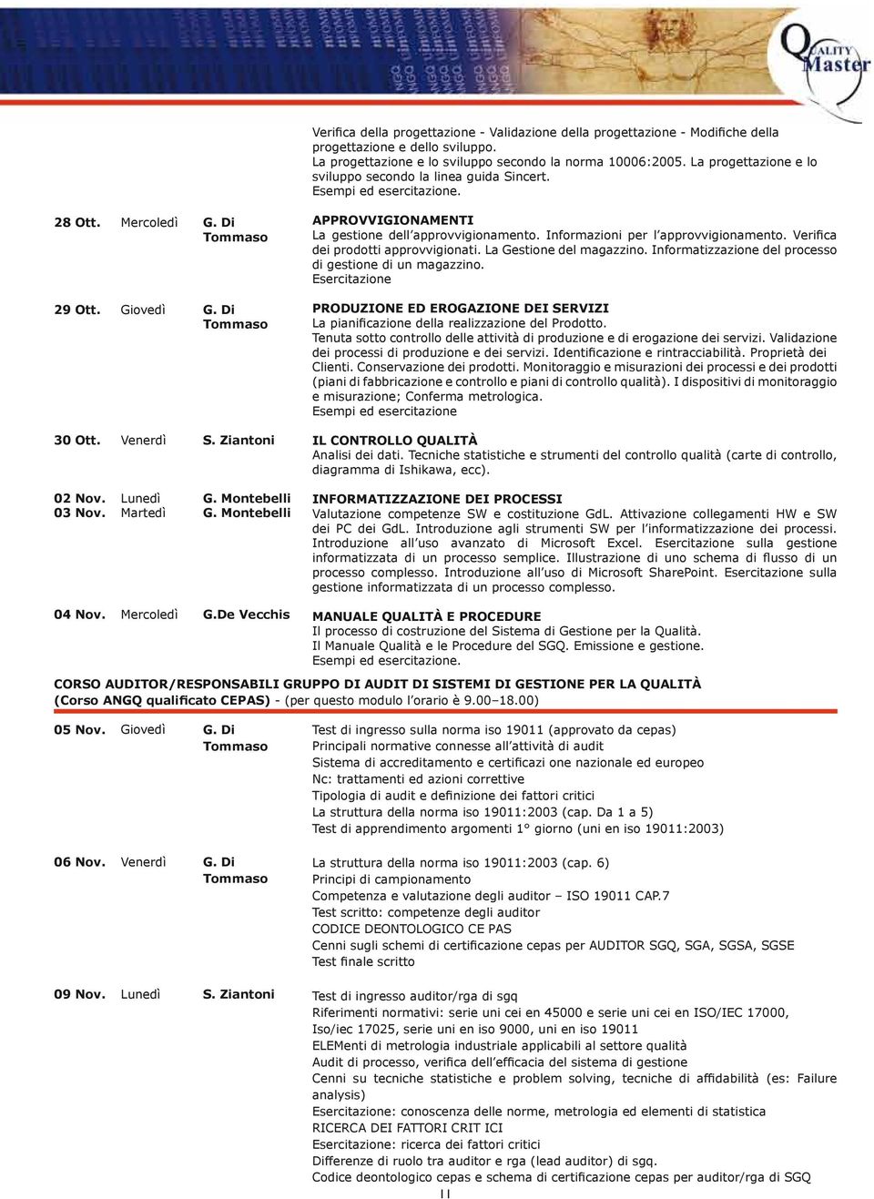 Informazioni per l approvvigionamento. Verifica dei prodotti approvvigionati. La Gestione del magazzino. Informatizzazione del processo di gestione di un magazzino. Esercitazione 29 Ott. Giovedì G.