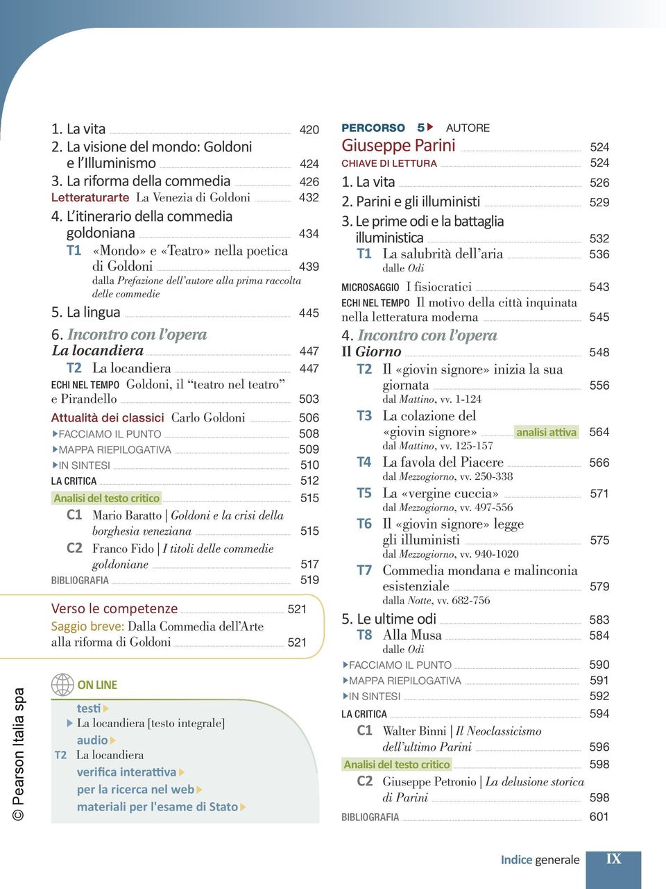 .. 447 T2 La locandiera... 447 ECHI NEL TEMPO Goldoni, il teatro nel teatro e Pirandello... 503 Attualità dei classici Carlo Goldoni... 506 FACCIAMO IL PUNTO... 508 MAPPA RIEPILOGATIVA.