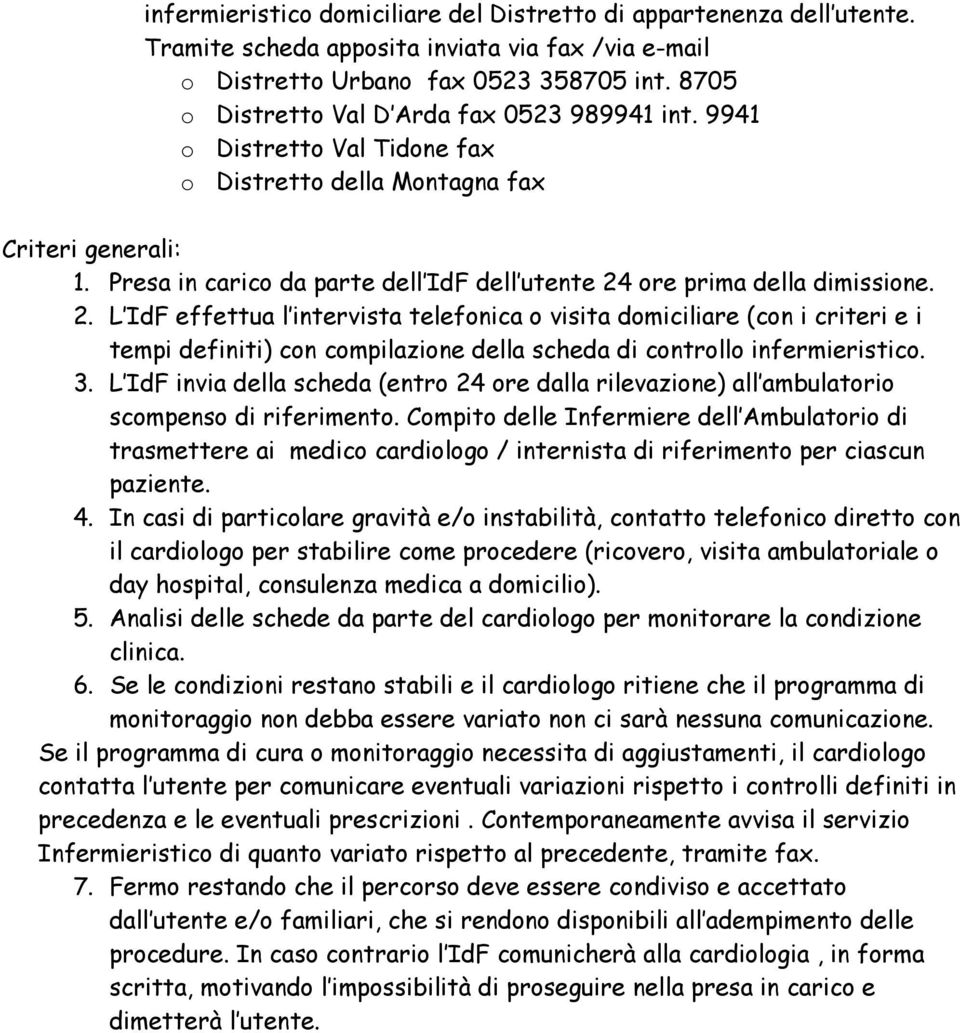 Presa in carico da parte dell IdF dell utente 24