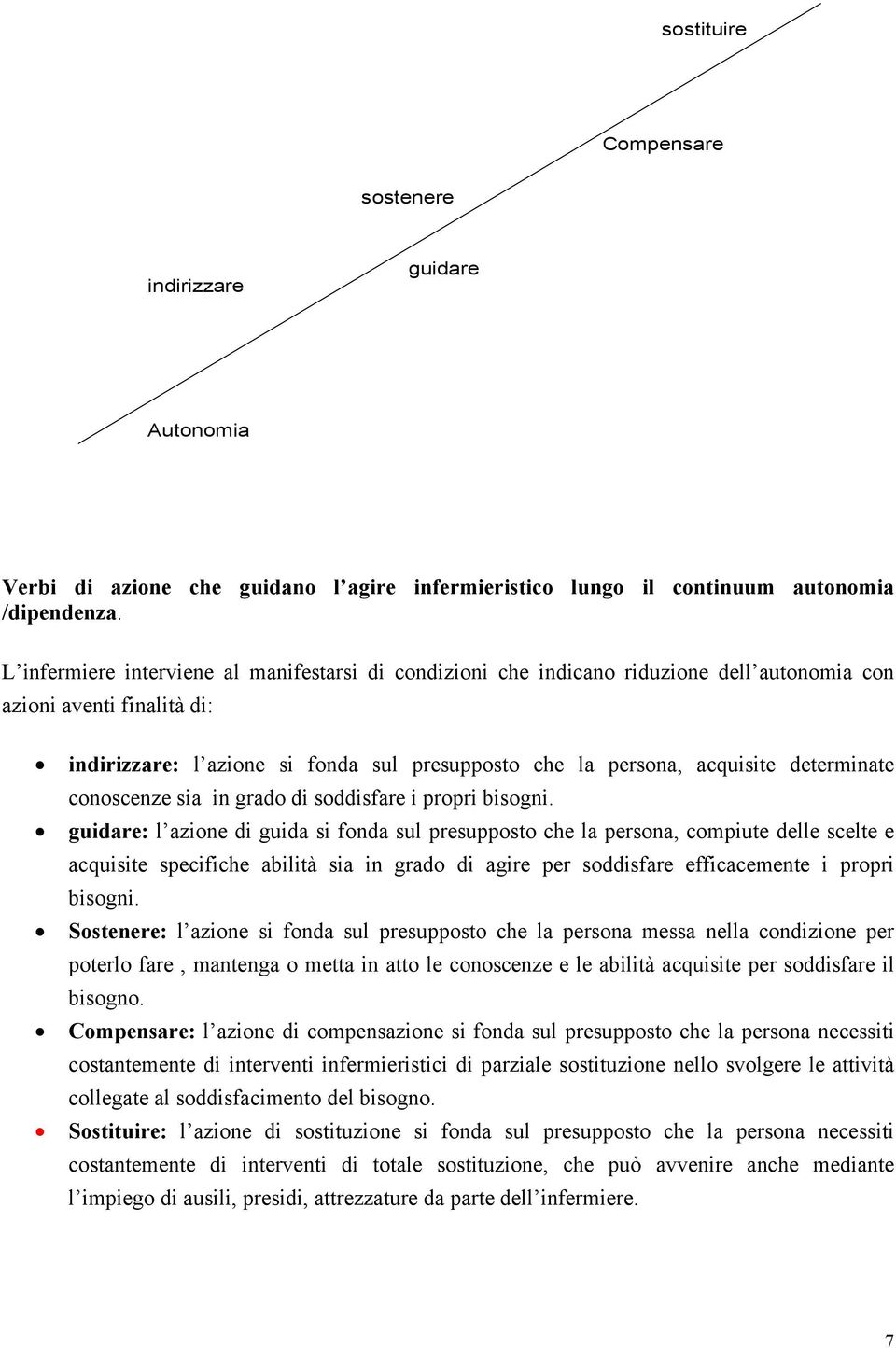 determinate conoscenze sia in grado di soddisfare i propri bisogni.