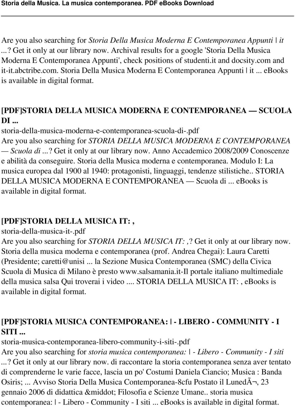 .. ebooks is available in digital format. [PDF]STORIA DELLA MUSICA MODERNA E CONTEMPORANEA SCUOLA DI... storia-della-musica-moderna-e-contemporanea-scuola-di-.