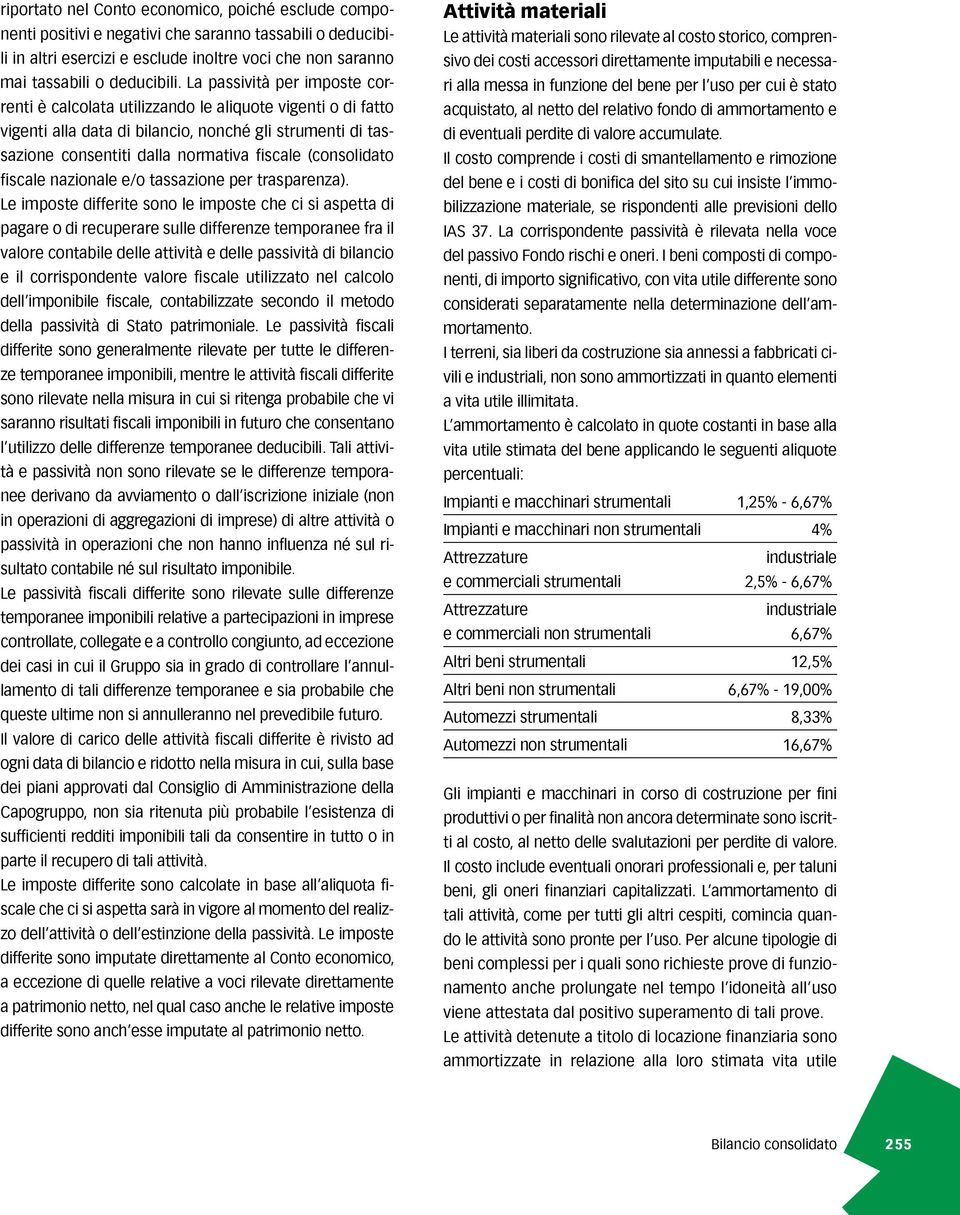 (consolidato fiscale nazionale e/o tassazione per trasparenza).