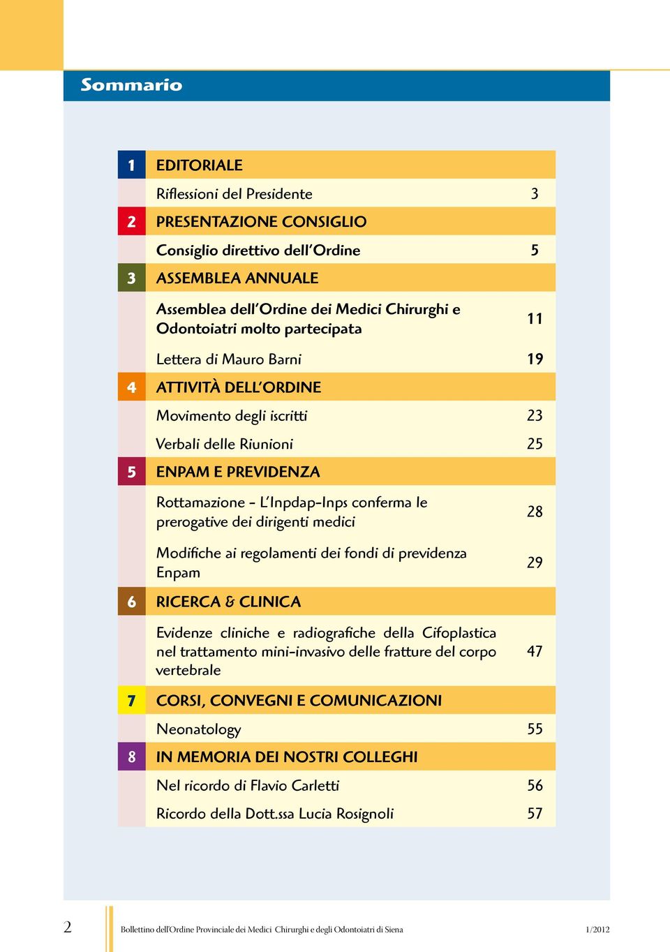 dirigenti medici 11 28 Modifiche ai regolamenti dei fondi di previdenza enpam 29 6 RICERCA & CLINICA Evidenze cliniche e radiografiche della Cifoplastica nel trattamento mini-invasivo delle fratture