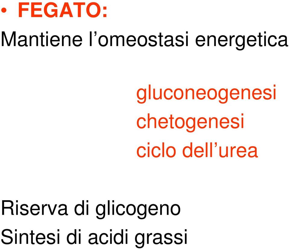 chetogenesi ciclo dell urea