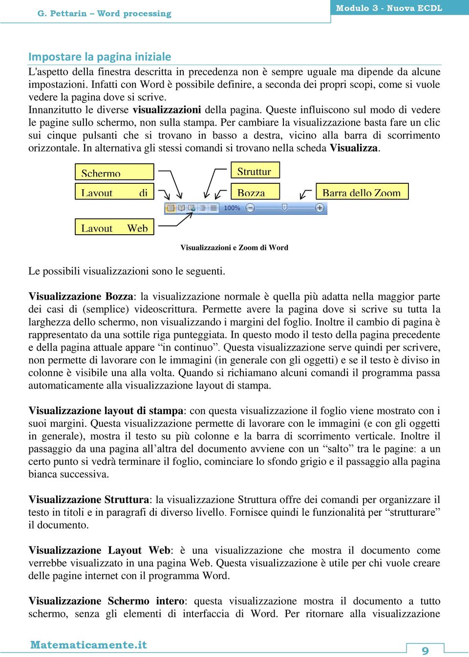 Queste influiscono sul modo di vedere le pagine sullo schermo, non sulla stampa.