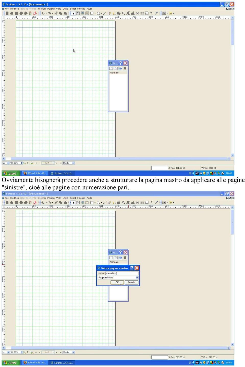 mastro da applicare alle pagine