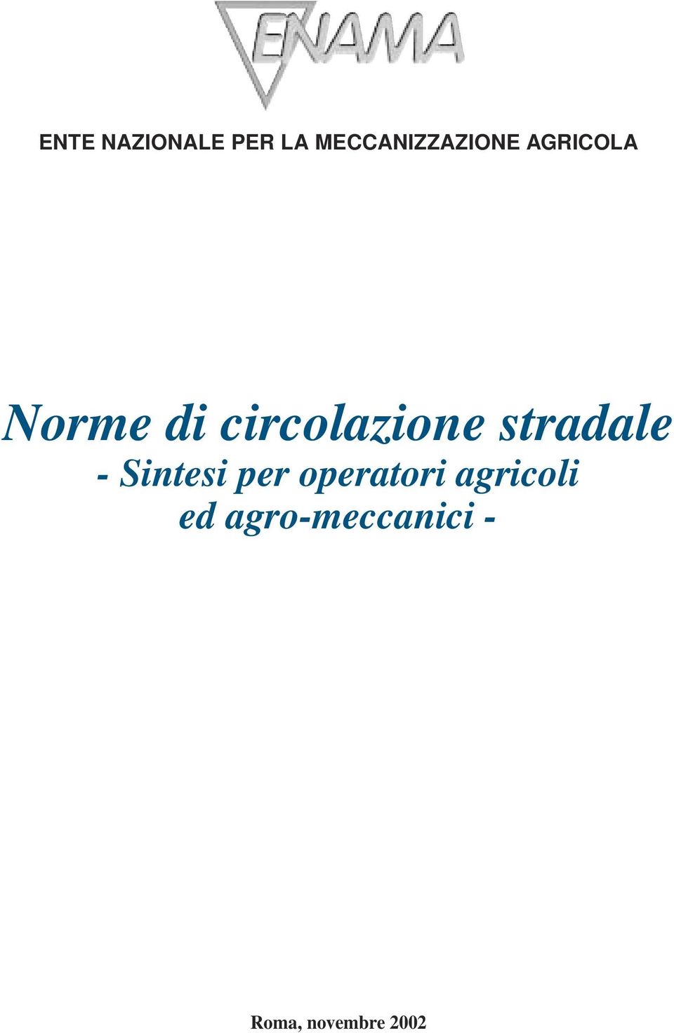 stradale - Sintesi per operatori