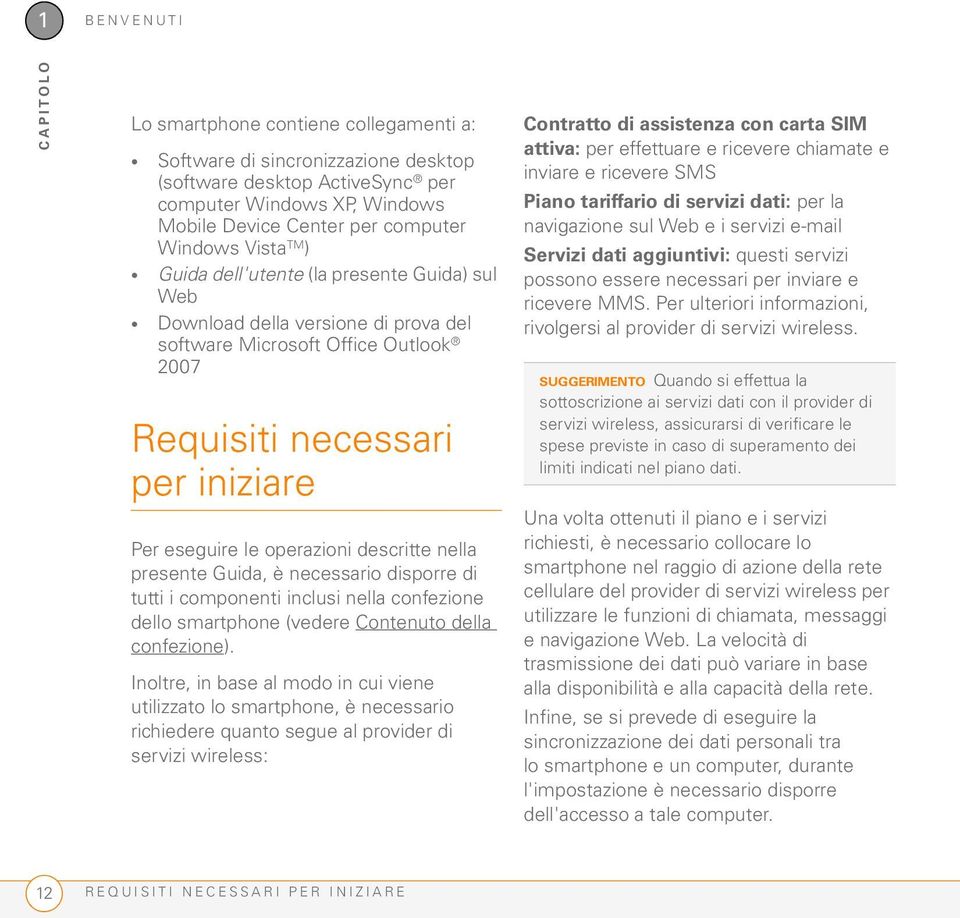 nella presente Guida, è necessario disporre di tutti i componenti inclusi nella confezione dello smartphone (vedere Contenuto della confezione).