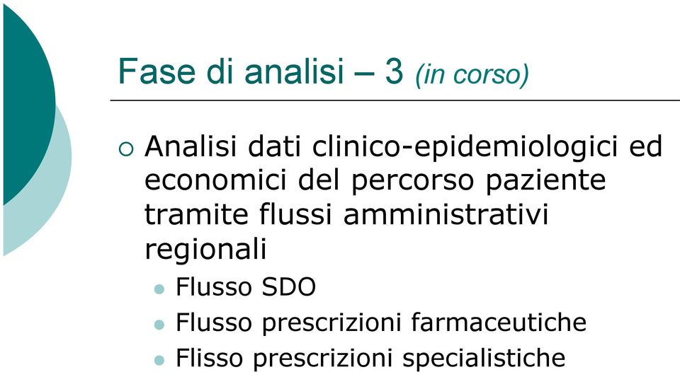 paziente tramite flussi amministrativi regionali l