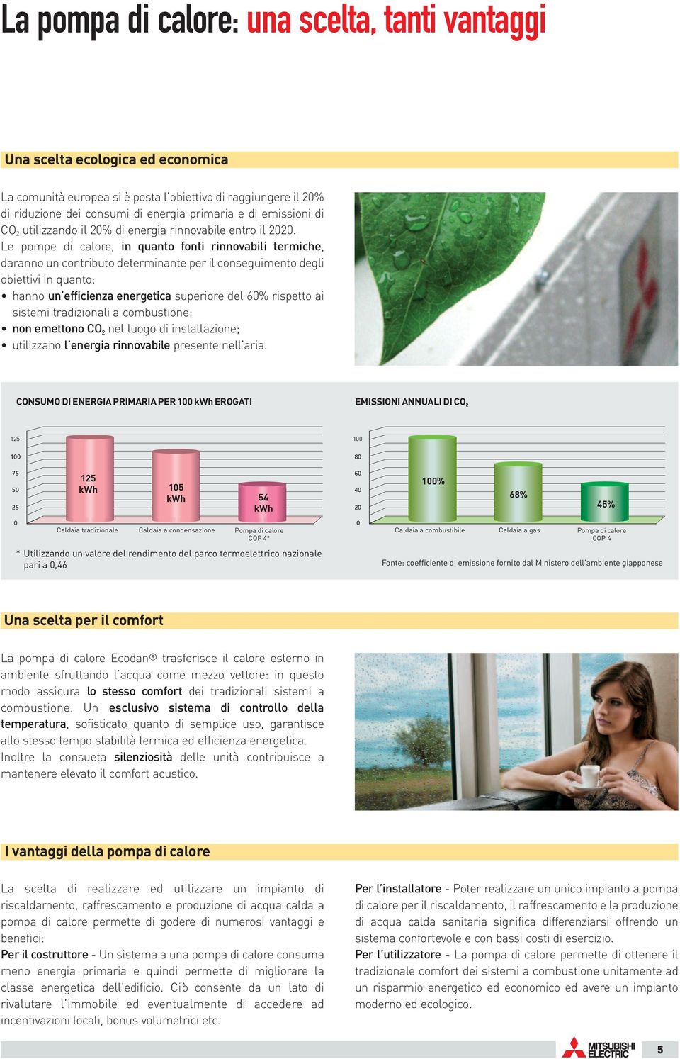 Le pompe di calore, in quanto fonti rinnovabili termiche, daranno un contributo determinante per il conseguimento degli obiettivi in quanto: hanno un efficienza energetica superiore del % rispetto ai