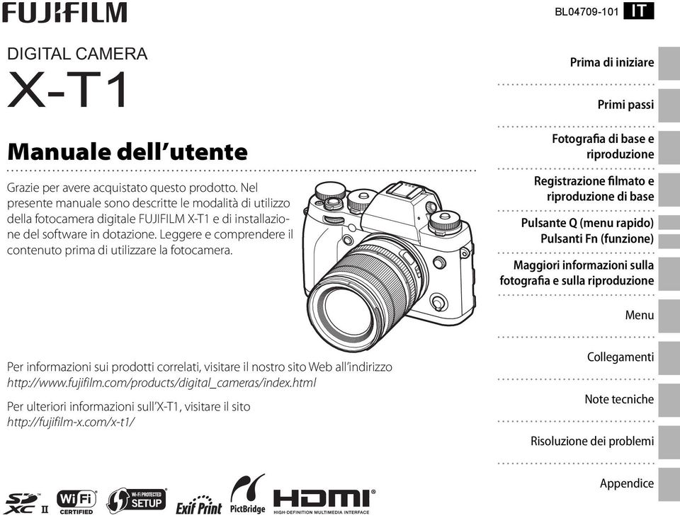 Leggere e comprendere il contenuto prima di utilizzare la fotocamera.