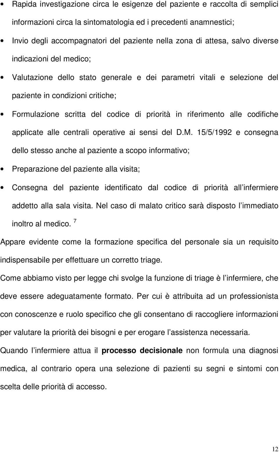 riferimento alle codifiche applicate alle centrali operative ai sensi del D.M.