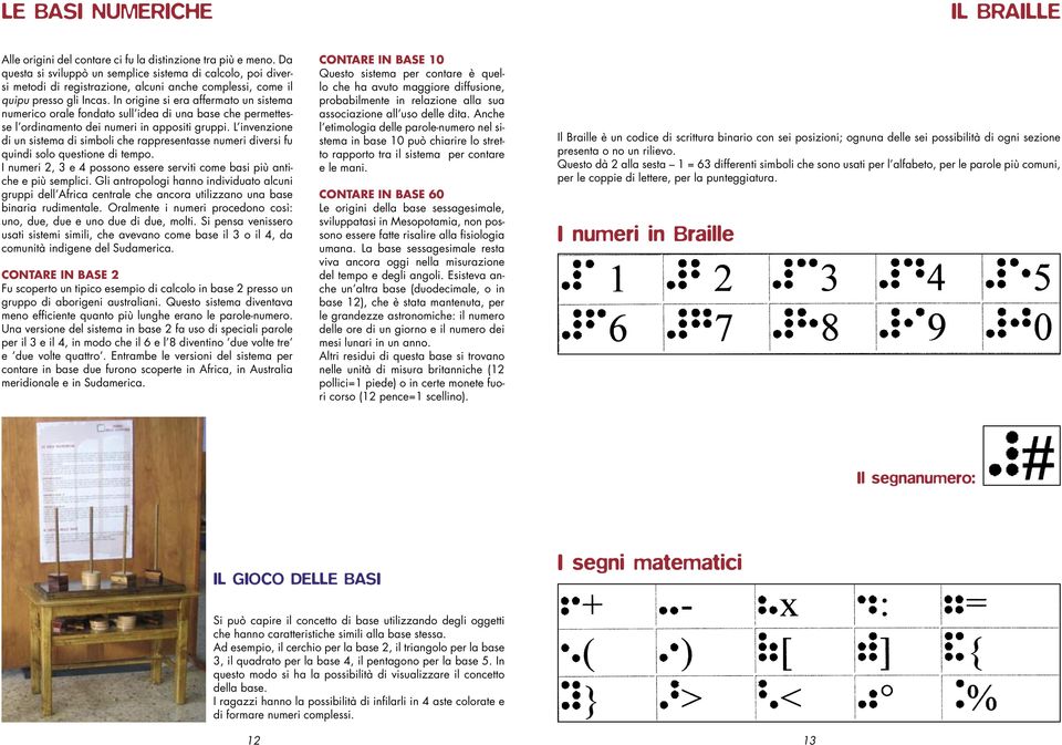 In origine si era affermato un sistema numerico orale fondato sull idea di una base che permettesse l ordinamento dei numeri in appositi gruppi.